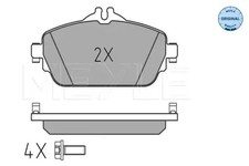 Brake pads Front Axle 025 220 3219 MEYLE for MERCEDES-BENZ C-CLASS C-CLASS Coupe