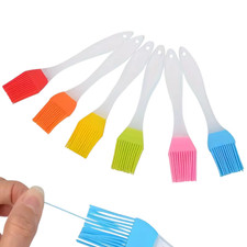 6Pcs Silicone Basting Pastry Barbecue oil Brush for BBQ Basting Kitchen Party US