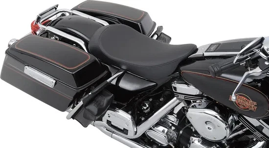 Asiento individual bajo negro DS para Harley Road King 97-06 Foto 4 de 4