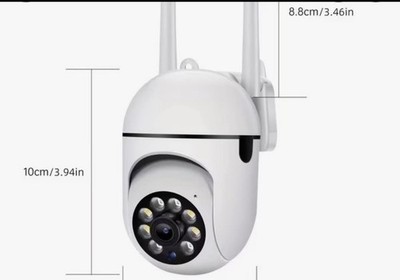 Wi-Fi Surveillance Camera, White, Outdoor & Indoor, Human Tracking, Two-way Voi 