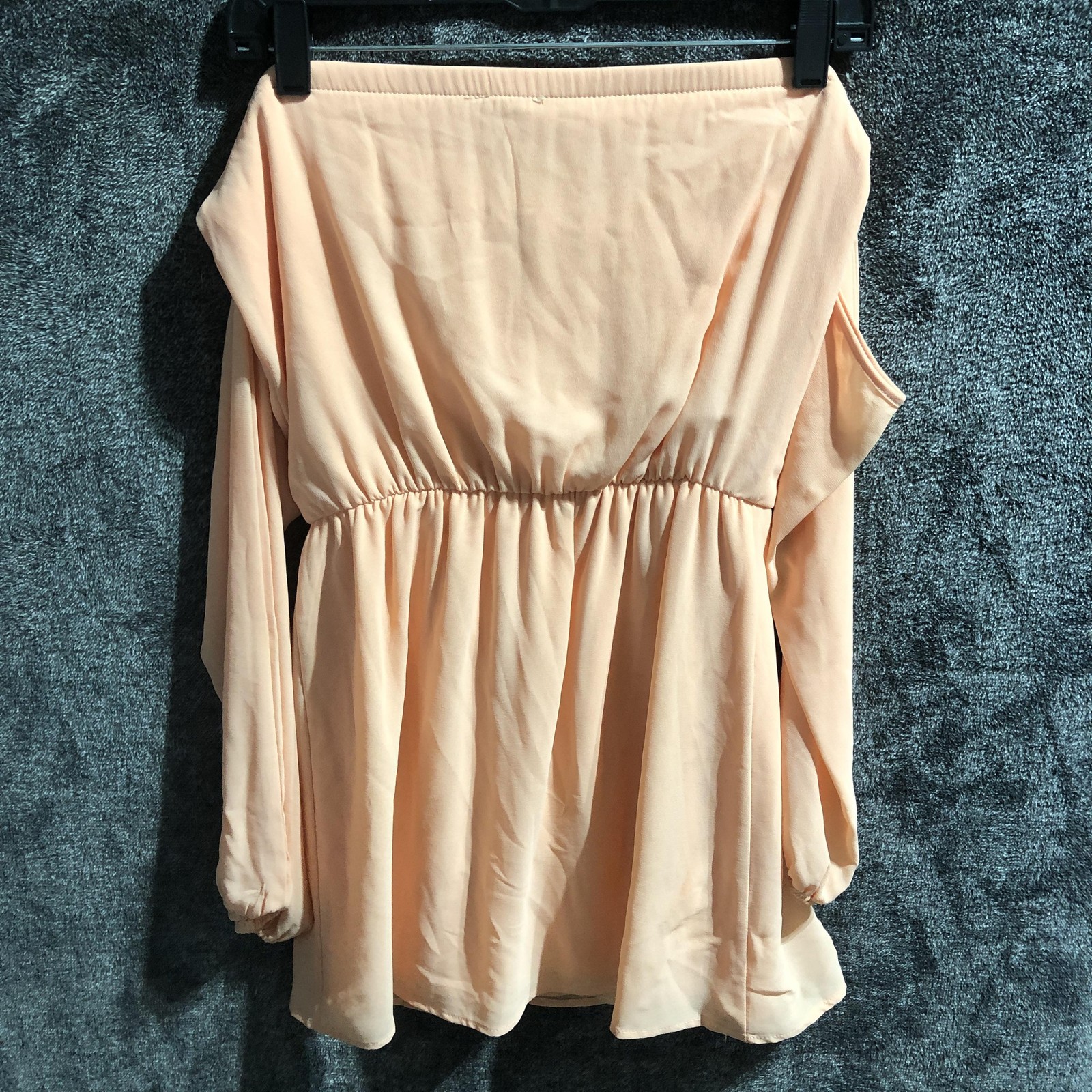 Tobi Shirt Womens Small Pink Off Shoulder Cold Shoulder Tunic Top Long Sleeve