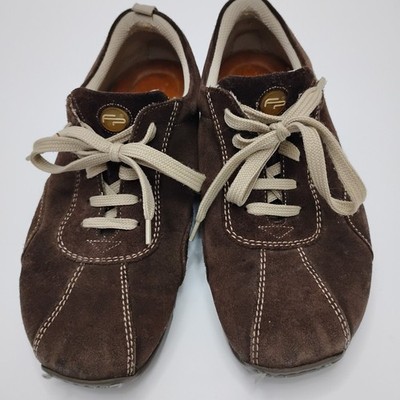 Footprints by Birkenstock Women's Brown Suede Lace Up Sneakers EU 38 US 7.5