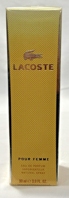 Lacoste Pour Femme Eau de Parfum 3.0 fl oz / 90 ml  Vintage Formula Rare Selaed