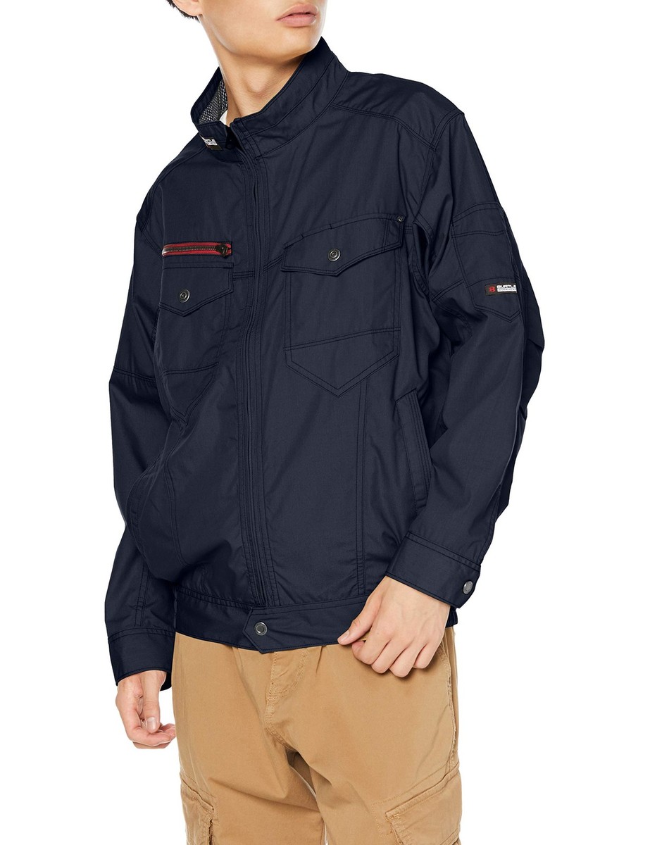 BURTLE AC7141 Air Conditioned Long Sleeve Jacket Navy M Fan