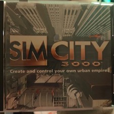 Sim City 3000 1998 PC CD Rom Game Vintage Gaming