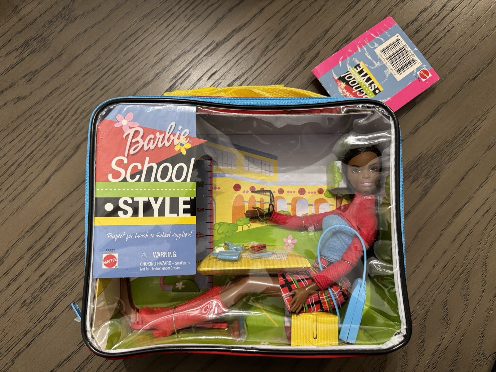 Barbie School Style Doll 55670 2001 Mattel Lunch Bag Pencil 