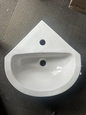 Roca Z12659B Madrid N 1TH Corner Wall Hung Pedestal Basin 450 x 460mm New