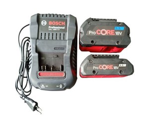 Bosch ProCORE Starter Set 18V / 4 0 5 5Ah 2 Akkus und Schnellladegerät
