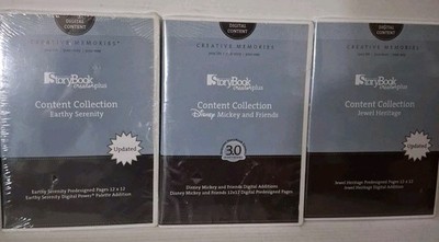 lot of 3 Creative Memories Memory Manager  StoryBook Creator Plus 3.0 cd-rom