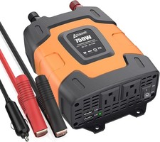 Ampeak 750W Power Inverter 4.8A Dual USB Ports 2 AC Outlets Car Inverter DC 1...