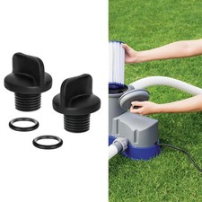 2 Pieces Pool Pump Drain Plugs, with O Ring, R0446000 Easy to Install