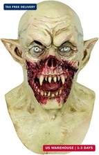 MOLEZU Vampire Mask Zombie Head Mask for Adult, Scary Horror Creepy Demon Monste