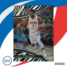 2017-18 Panini Select Stanley Johnson Zebra Prizms #286 Courtside Pistons