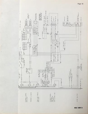 1980 GMC Brigadier Chevy Bruin Verdrahtungsdiagramm 3208 Caterpillar Diesel Lkw