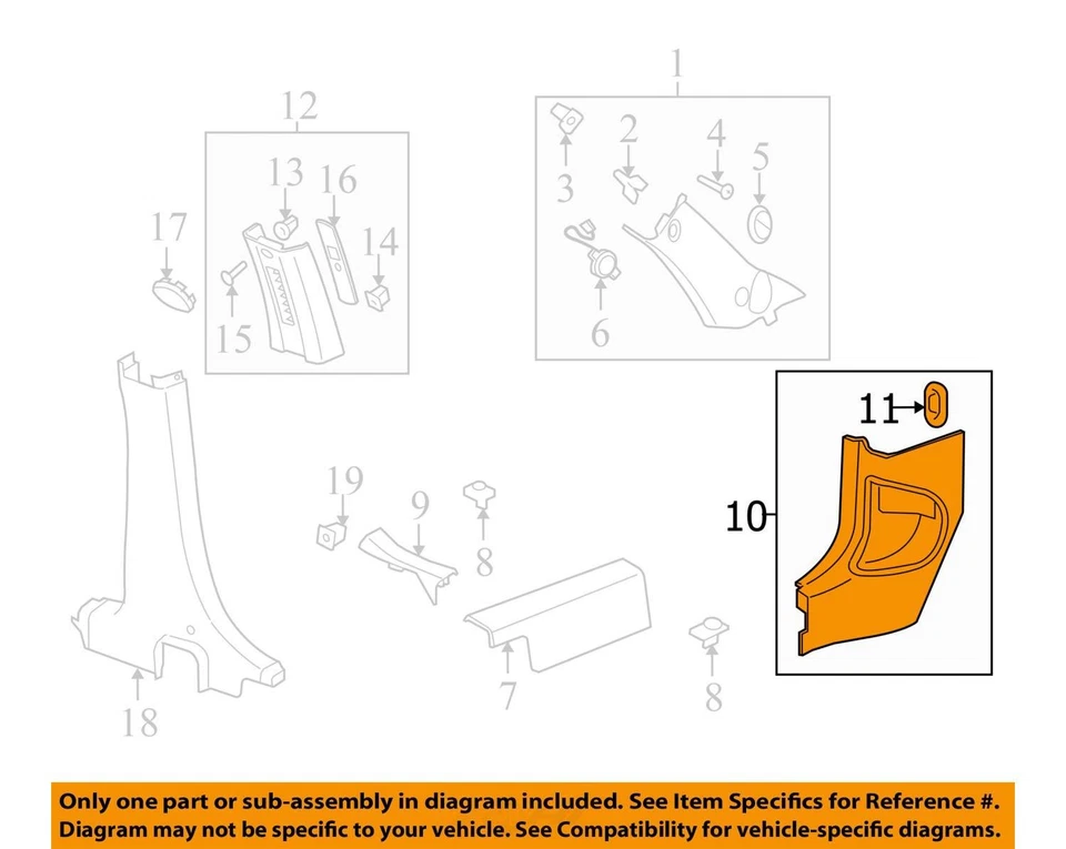 FITS 2006-2010 CHEVROLET HHR PANEL COWL SI TR *LT CASHM 22736445 - NEW OEM - Image 2 of 3