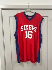 NBA Philadelphia 76ers Marreese Speights #16 Basketball Jersey Mens XL Red Blue