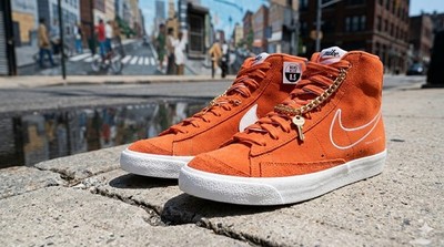 NIKE Blazer Mid '77 First Use Orange Suede DC3433-800 Men's Size