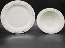 Homer Laughlin White w/ Embossed Rim Serveware