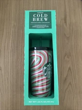Starbucks Cold Brew Tumbler 16 oz Holiday Gift Set w/ Coffee Pod & 3 Straws NEW