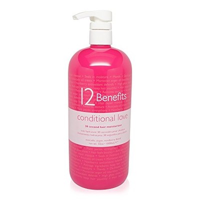 12 Benefits Conditional Love 30 Second Hair Moisturizer Conditioner 32 oz