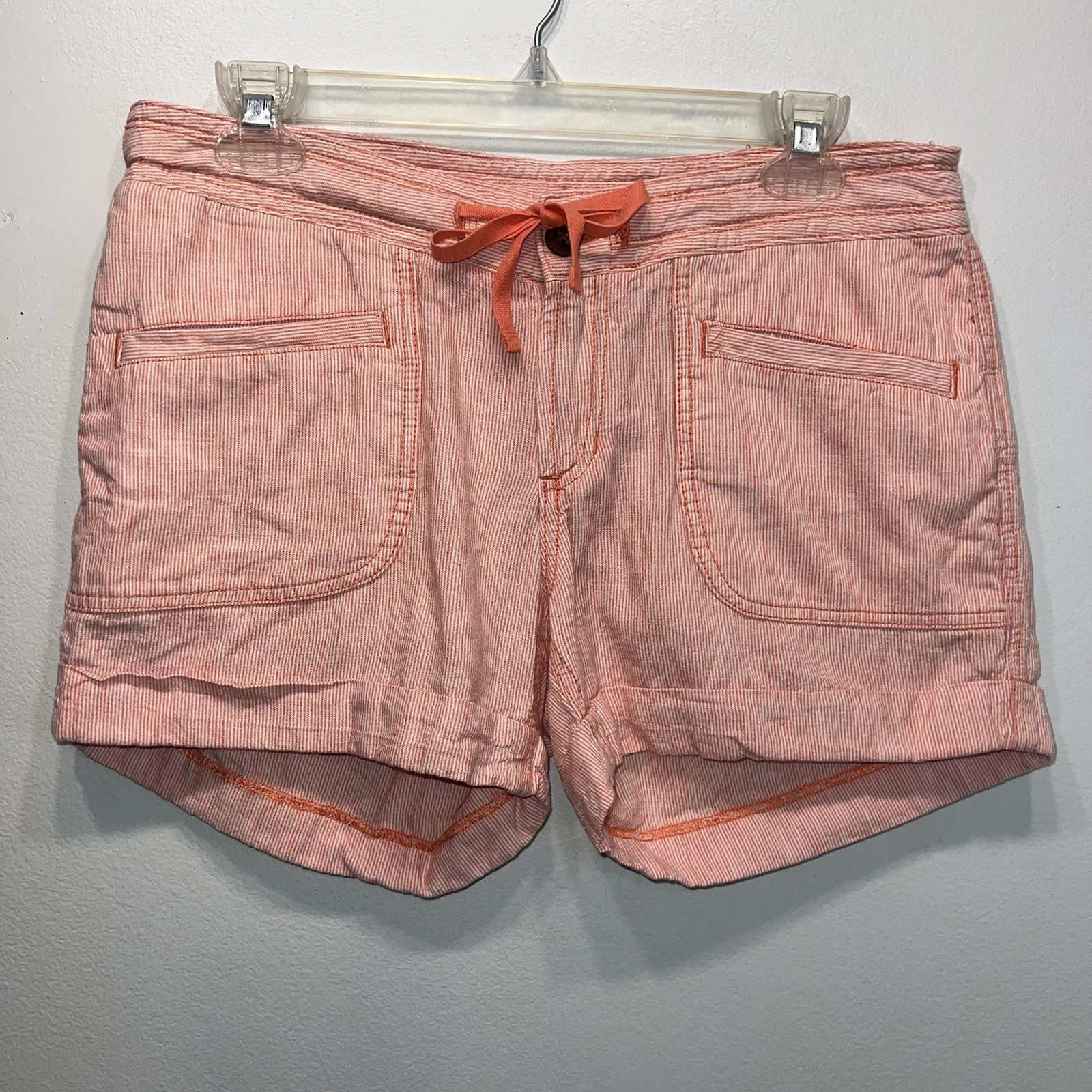 The North Face Women Size 8 Linen Blend Shorts Beach Stripe Low Rise Drawstring
Opens in a new windo