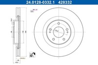 2 X Bremsscheibe ATE 24.0128-0332.1 FüR Mitsubishi Eclipse Cross