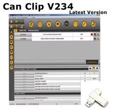 Logiciel Diagnostic Renault CANCLIP V234