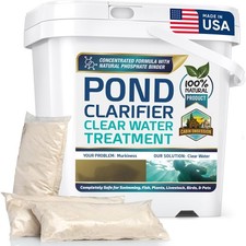Pond Clear Water Treatment - 16 Pack for 8 Months of Pond Cleaner Supply - Po...