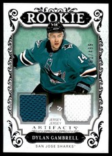 2018-19 Upper Deck Artifacts Material Jersey Silver Dylan Gambrell 092/499 San