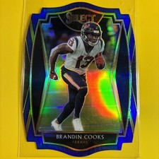 2020 Panini Select - Premier Level Brandin Cooks #140 Blue Prizm Die-Cut