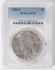 1935-S Peace Silver Dollar - PCGS AU53
