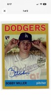 2023 Topps Archives 1964 Bobby Miller Gold Foil Auto #/50 Dodgers World Series