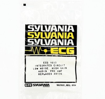 AN136 / ECG-1053 Low Noise Audio Pre Amp IC New - Fast Shipping!