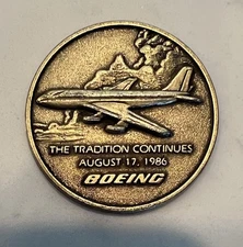 Boeing 5000 Jet Transports Coin Medal Airline Aircraft Aviation Flight