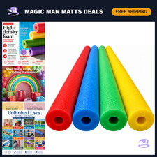 Extra Dense Foam Pool Noodles - Multi-Purpose Swim Floats for Kids Adults