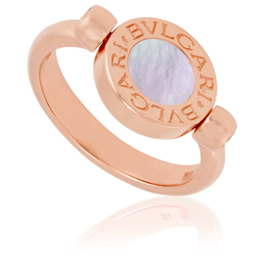 Bvlgari Bvlgari Кольцо-накладка из Розового золота 18 Карат и белого оникса 595390₽