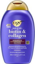 Biotin & Collagen Hair Thickening Sulfate Free Shampoo OGX 385ml UK Free Ship 14.16 per litre