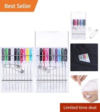 2 Boxes 20 Pcs Pre Threaded Needles for Hand Sewing Needles and Thread Box Qu...