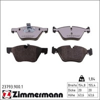 Zimmermann 23793.900.1 Bremsbelagsatz FüR BMW 5 E60 E61 Bremse BremsbeläGe