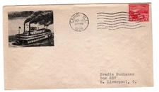 #681 Ohio River 1929 FDC - Planty #10B Buchanan Cairo IL