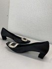 Roger Vivier Womens Belle Vivier Satin Crystal Pumps Size 9.5 Black *Preowned* — photo 7
