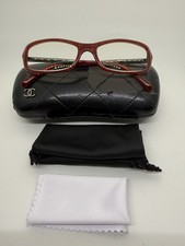 Rare Authentic Chanel 3218C 1207 CC LOGO Eyeglasses From Italy, Case, Pouch