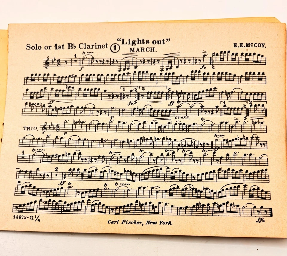 VTG Sheet Music Songbook Henry Fillmore Famous Fillmore Marches 1st B Cornet VGC - Image 4 of 4