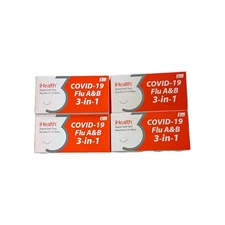 (Lot of 4) iHealth 3-in-1 at home tests - 2 Test Each (8 total) - EXP 08/2025