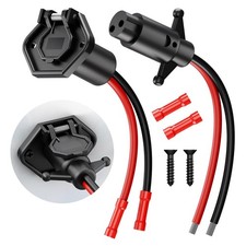 Trolling Motor Plug, 12V24V 8 Gauge 2 Wire Trolling Motor Plug and Receptacle...