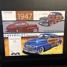 MOEBIUS 2301 1947 CHEVROLET FLEETMASTER AEROSEDAN MODEL KIT-NIB-1/25 SCALE