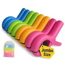 5.1"Jumbo Beach Towel Clips 8 Pcs, Storage Bag Included, Jumbo Size - 8 Pcs