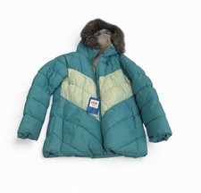 Columbia Arctic Blast Girls XL Waterproof Winter Jacket Teal Mint New
