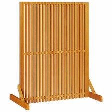 WALPLUS Solid Acacia Privacy Screen Brown 79.5x50x110cm Garden Divider