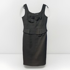 Chelsea Design Little Black Dress Size 12 Cocktail Sleeveless Pencil Dress Waffl